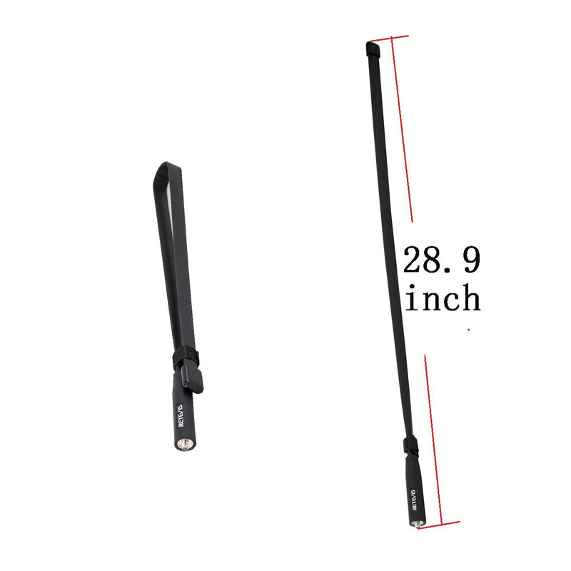 [Australia - AusPower] - Retevis Foldable Tactical Antenna,SMA-F 2m/70cm Dual Band,29inch 5dBi High Gain Antenna for Baofeng UV-5R BF-F8HP BF-888s Retevis RT29 RT-5R RT5 RT-5RV RT21V RT6 Ailunce HD1 Walkie Talkies(1 Pack) 
