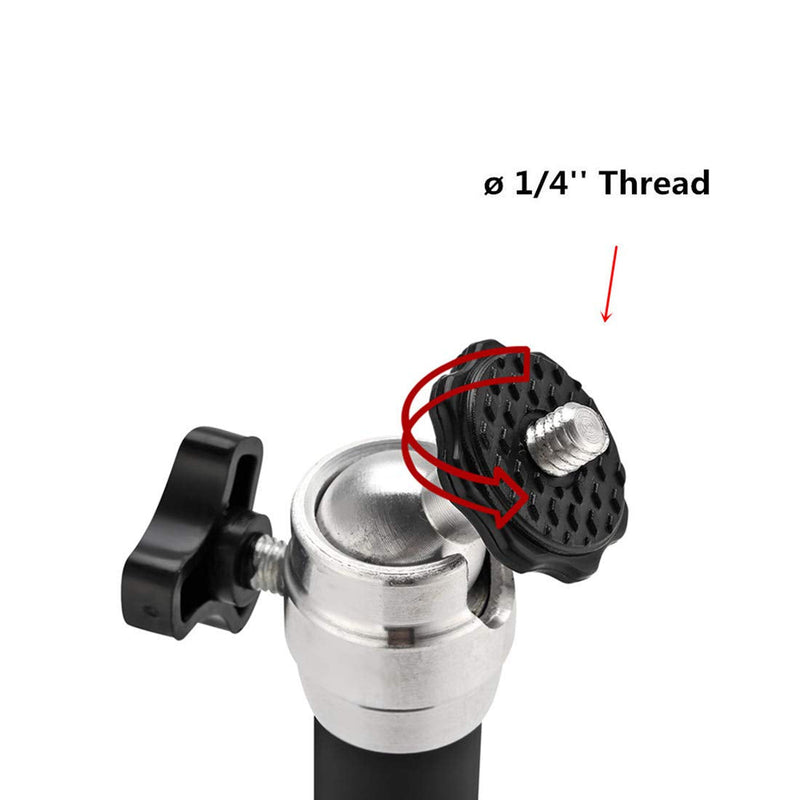 [Australia - AusPower] - Ivosmart Mini Projector Ceiling Mount Stand 5KG Loading Capacity Wall Mounting Bracket for Mini Projector Camera (Black) 