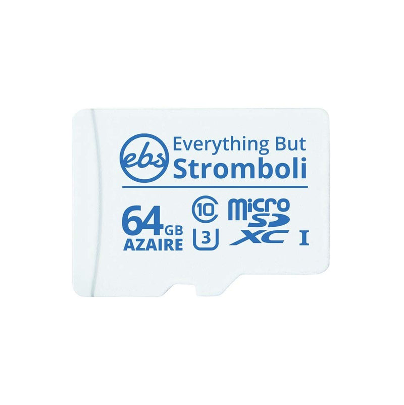 [Australia - AusPower] - Everything But Stromboli Azaire 64GB MicroSD Card for Motorola Phones Works with Moto E (2020), Moto E7, Moto G Power, Edge+ Cell Phone Speed Class 10 U3 UHS-1 Micro SDXC Card 64GB Azaire 
