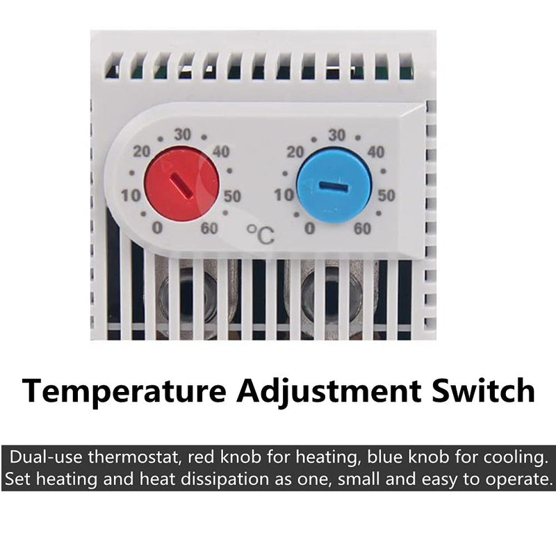 [Australia - AusPower] - ZR011 Temperature Switch, IP20 Thermostat Open/Close Adjustable Thermostat Temperature Controller Switch(ZR011) 