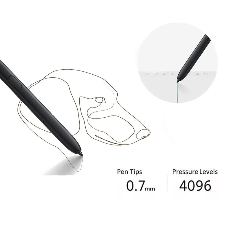 [Australia - AusPower] - Galaxy S23 Ultra S Pen for Samsung Galaxy S23 Ultra 5G Stylus Pen S23 Ultra Touch S Pen Replacement Without Bluetooth Function Stylus Touch S Pen with Eject Pin(Phantom Black) Phantom Black with Eject Pin 
