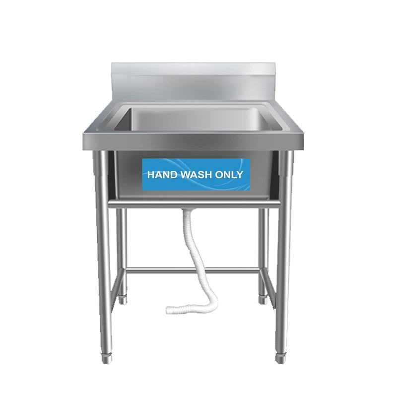 [Australia - AusPower] - 4 Pack Wash Rinse Sanitize Sink Labels, Waterproof Sticker Signs Perfect for 3 Compartment Sink - Restaurants, Commercial Kitchens, Food Trucks, Dishwashing or Wash Station 