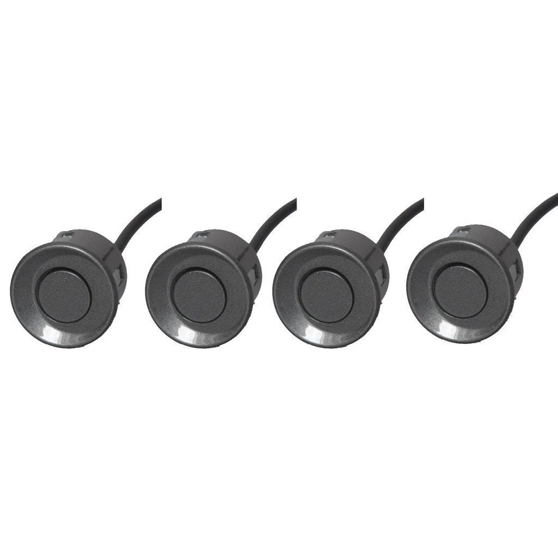 [Australia - AusPower] - EKYLIN Car Auto Vehicle Reverse Backup Radar System with 4 Parking Sensors Distance Detection + LED Distance Display + Sound Warning (Gray Color) Gray 4 Sensors 