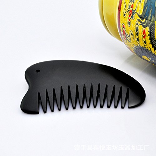 [Australia - AusPower] - Gua Sha Scraping Massage Tool Comb Black Bian Stone needle gossip 