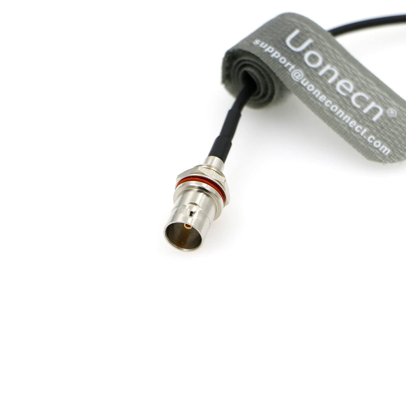 [Australia - AusPower] - Uonecn BNC Female Straight to BNC Male Right Angle SDI Cable for Camera 50 ohm 