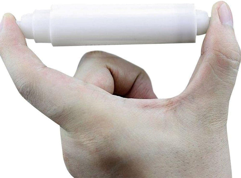 [Australia - AusPower] - 1Pc White Adjustable Tissue Box Paper Roll Core Replacement Bathroom Plastic Toilet Paper Roll Paper Spring Cores Roller Holder Rods Paperï¼ŒToilet Paper Holders, Hardware 
