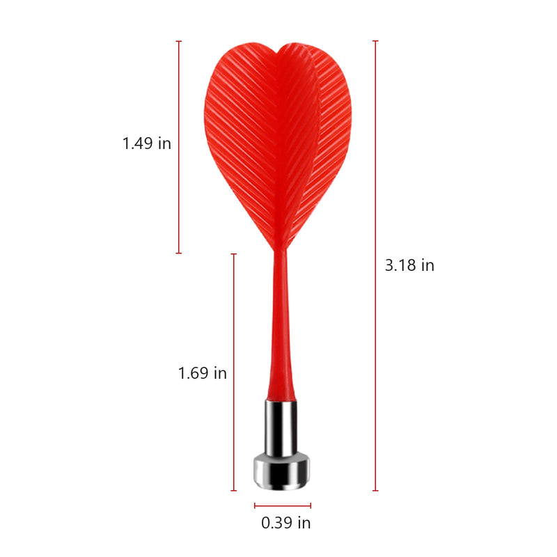 [Australia - AusPower] - Accmor 36 Pcs Magnetic Darts, Safe Plastic Darts, Magnetic Darts for Adults, Replacement Darts for Magnet Dartboard 
