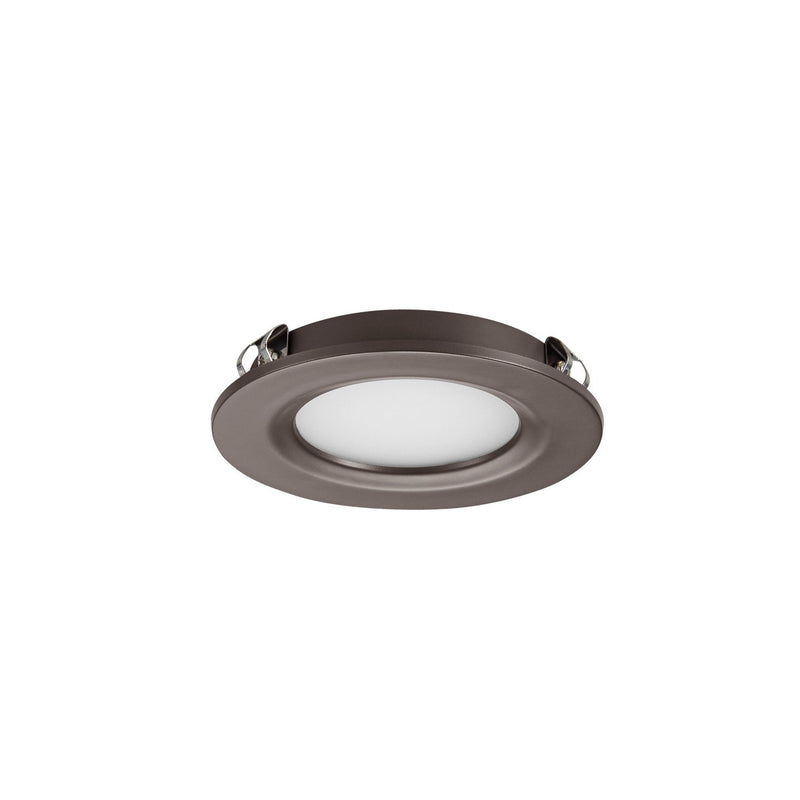 [Australia - AusPower] - GETINLIGHT Dimmable LED Puck Lights Kit, Recessed or Surface Mount Design, Soft White 3000K, 12V, 2W (6W Total, 30W Equivalent), Bronze Finished, ETL Listed, (Pack of 3), IN-0102-3-BZ 3-Pucks Kit 