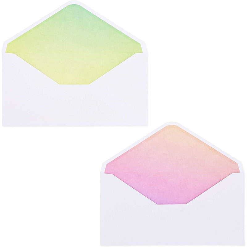 [Australia - AusPower] - Lined Watercolor Stationery Paper and Envelopes Set (10.25 x 7.25 Inches, 90 Pieces) 