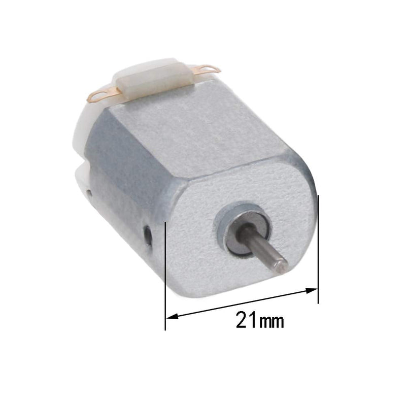 [Australia - AusPower] - Fielect 20Pcs DC Motor 6V 20400RMP Mini Electric Motor Eccentric Output Shaft Miniature DC Motors for RC Boat DIY Airplane Toys Model DIY Hobby DC 6V 20400RPM 20 