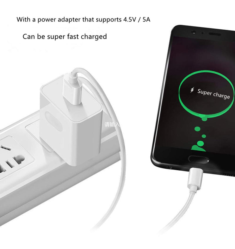 [Australia - AusPower] - 5ft Type C 5A Super Charging Cable Supports Mobile Phone 5A high Current Charging Suitable for Huawei P10 / P10PLus / P20 / Mate 20 / P20pro / P30 / P30pro etc QC3.0 Fast Charging is Also Supported 