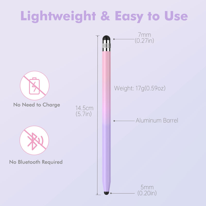 [Australia - AusPower] - Stylus Pens for Touch Screens - StylusHome 5 Pack Stylus Pens, 2-in-1 High Sensitivity Capacitive Stylus with 10 Extra Tips for iPad iPhone Tablets Samsung Galaxy All Universal Touchscreen Devices 