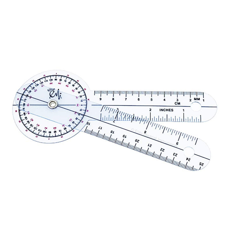 [Australia - AusPower] - Elite Medical Instruments USA The Original 6 Piece Quality Goniometer Set Plus Measuring Tape - 7 Pieces Total EGM-431 