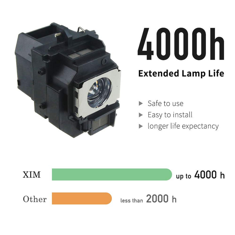 [Australia - AusPower] - XIM ELPLP41/ V13H010L41 Replacement Projector Lamp Compatible for Epson EMP-S52 S6 X5 X52 X56E X6 EX21 EX30 EX50 EX70 EX90 H281B H283A H283B H283C H284A H284B H285A H285C H330A H330B H330C H371A HC700 