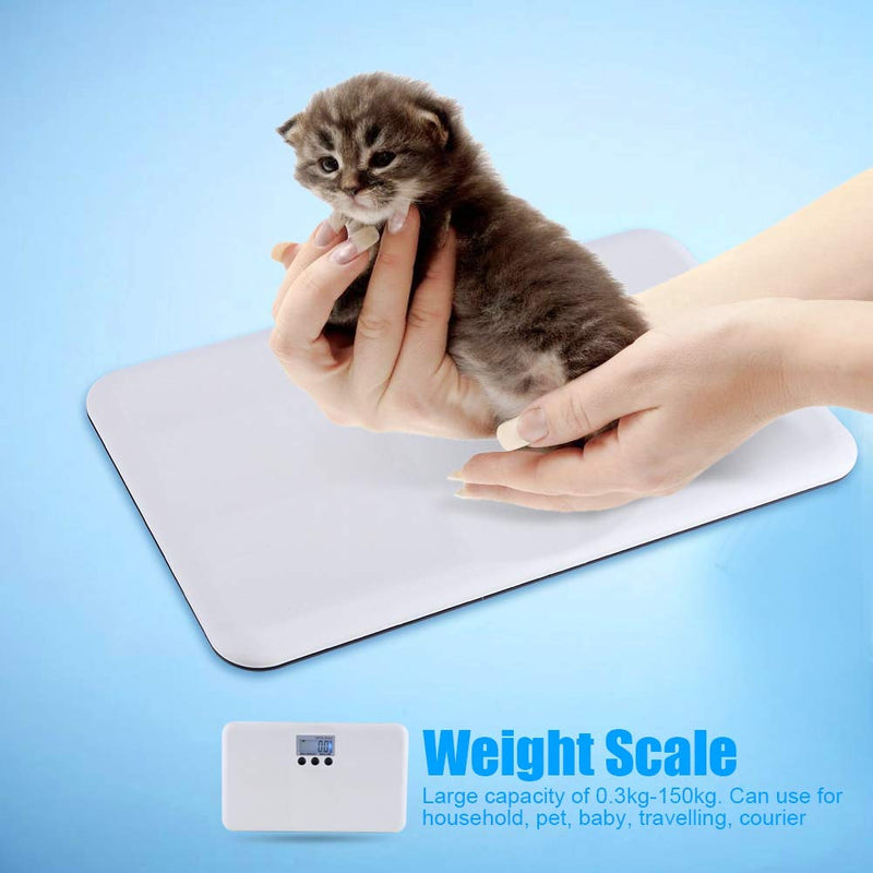 [Australia - AusPower] - Haofy Digital Body Scales, Electronic Scales with Blue LCD Backlight Display Battery Powered Household Weighing Scales for Baby Pet Body Weighing 