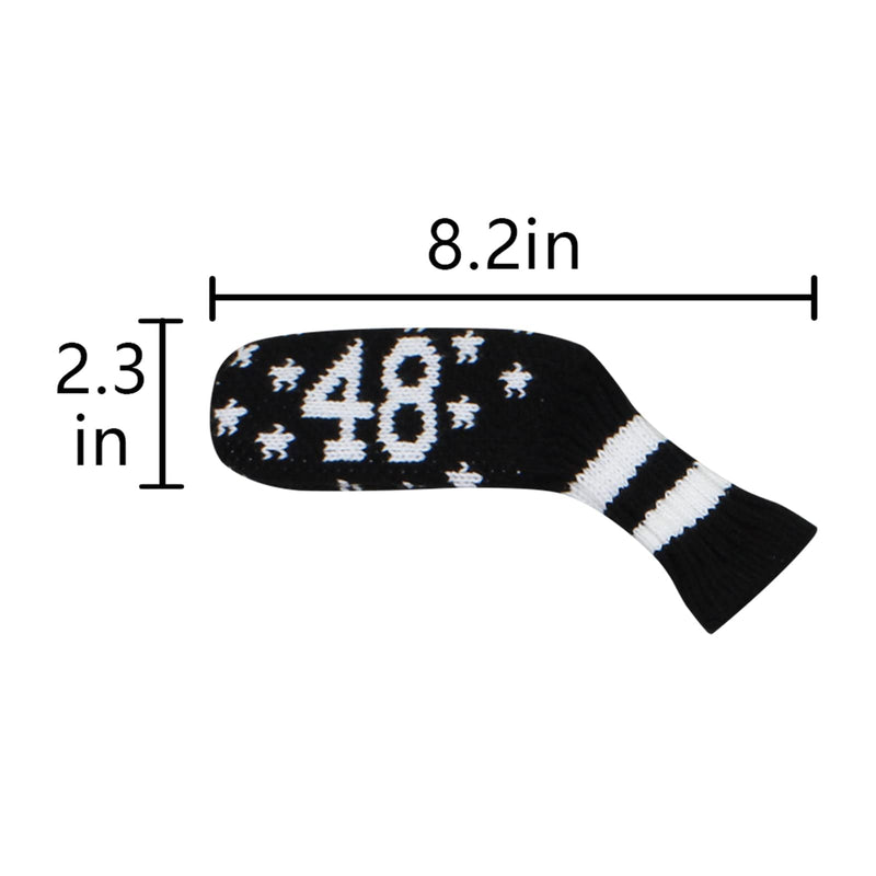 [Australia - AusPower] - Scott Edward Knitted Wedge Golf Iron Headcovers 7 PCS Club Protector 48,50,52,54,56,58,60 Degree 