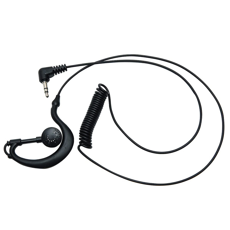 [Australia - AusPower] - ABBREE 3.5mm Plug G Shape Soft Ear Hook Earpiece Ear Hook Police Listen Only Ham Radio Headset for Motorola Icom etc Two Way Radio, Speaker Mic 