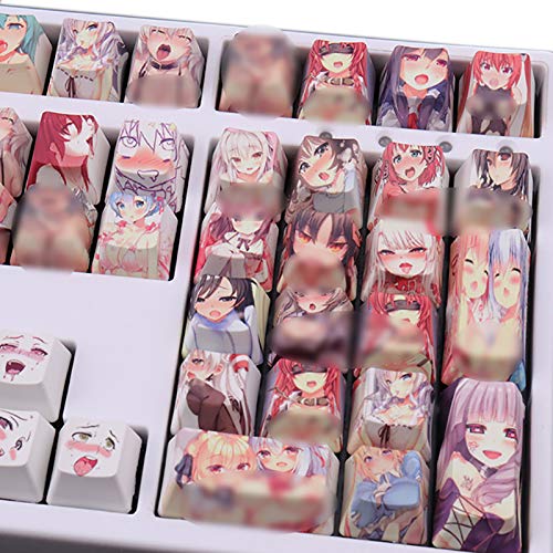 [Australia - AusPower] - Anime Keycap Keycaps 108 PBT Dye Sublimation OEM Profile Japanese Anime Keycap for Cherry Mx Gateron Kailh Switch Mechanical Keyboard Color OEM Profile 