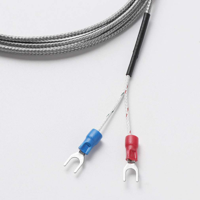 [Australia - AusPower] - HiLetgo 5pcs K Type Temperature Sensor Temperature Probes M6 Screw Thermocouple Stainless Steel Probe Length 1M 
