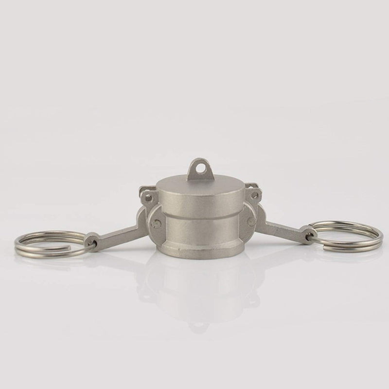 [Australia - AusPower] - 2PCS Cam and Groove Fitting, Aluminum, Type DC, 2" Dust Cap, with 2PCS Camlock Gasket Fitting (2") 2 Inch 