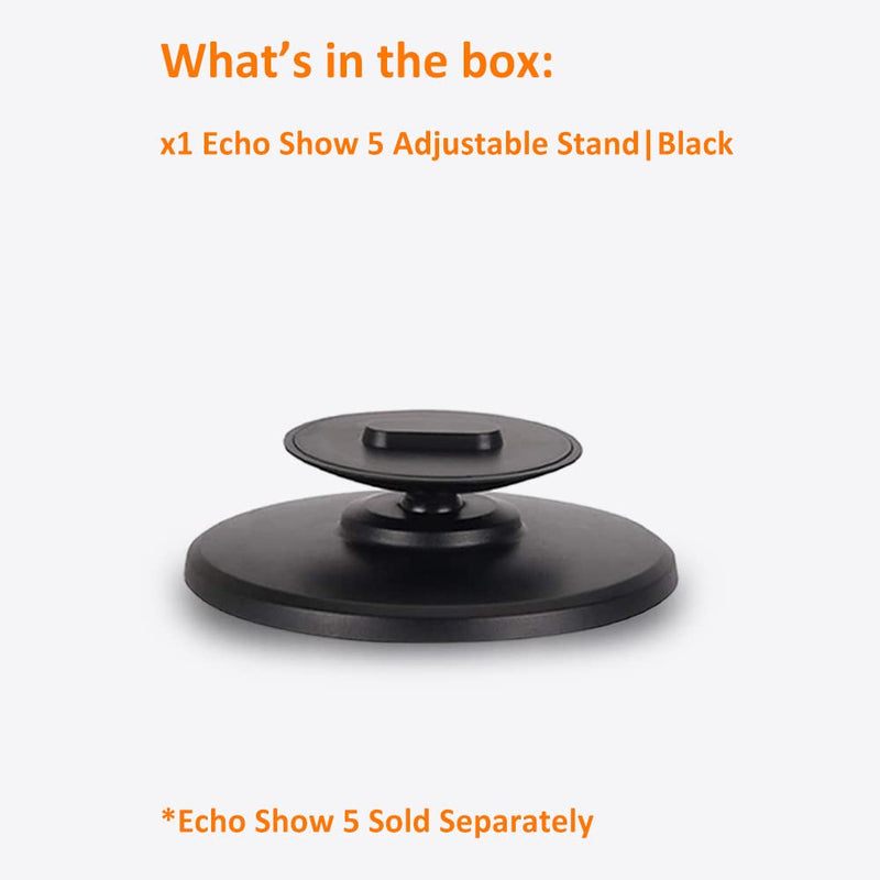 [Australia - AusPower] - AutoSonic Stand for Echo Show 5 (1st Gen and 2nd Gen) | Adjustable Design Compatible with Alexa Show 5 | Magnetic,Swivel and Tilt | Black 