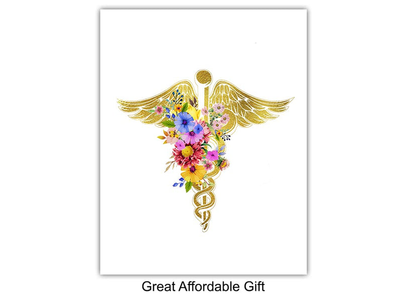 [Australia - AusPower] - Doctor Nurse Wall Art Decor - Medical Office Wall Decoration Set - Appreciation Gift for Physician Assistant, EMT, First Responder, RN, Physical Therapist, Chiropractor, Med Student - 8x10 Posters 