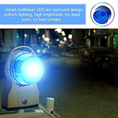 [Australia - AusPower] - 12V Blue Alarm Signal, Blue LED Strobe Beacon Alarm Flashing Light without Sound Explosion-proof, Can be Used in the Field for Home Security Alarm System 