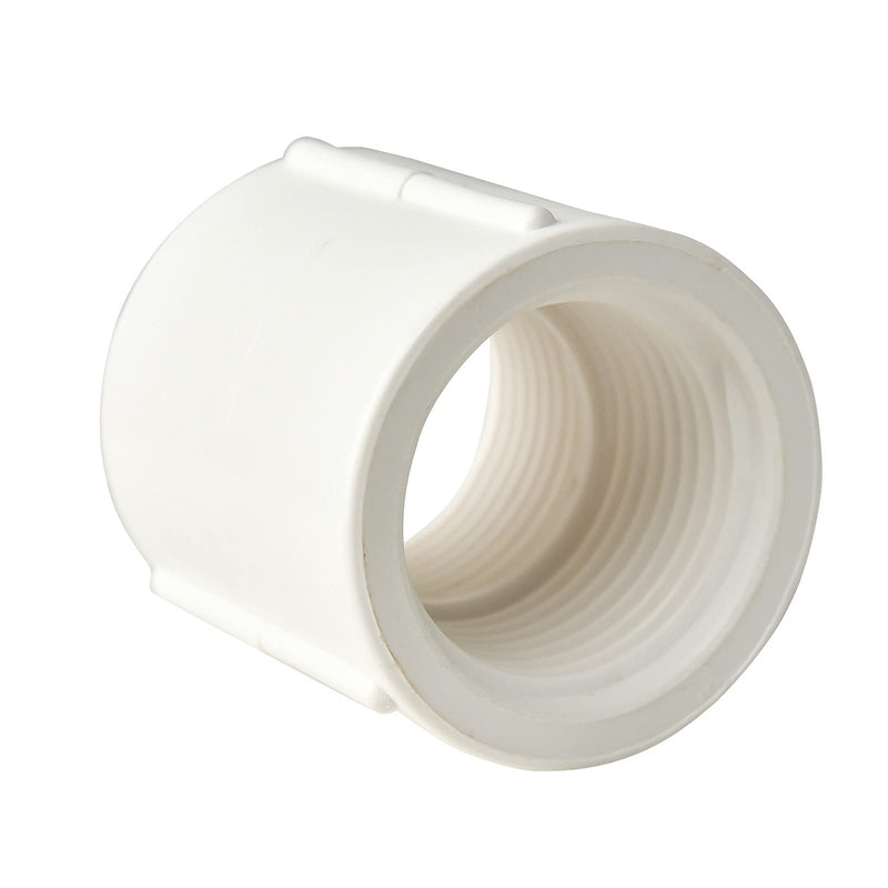 [Australia - AusPower] - FangKingNo 10pcs 0.5Inch female to female threaded PVC Fittings pipe fitting Female Coupling (Female x Female Pipe Thread) Coupler Connector White (1/2") 1/2 Inch 