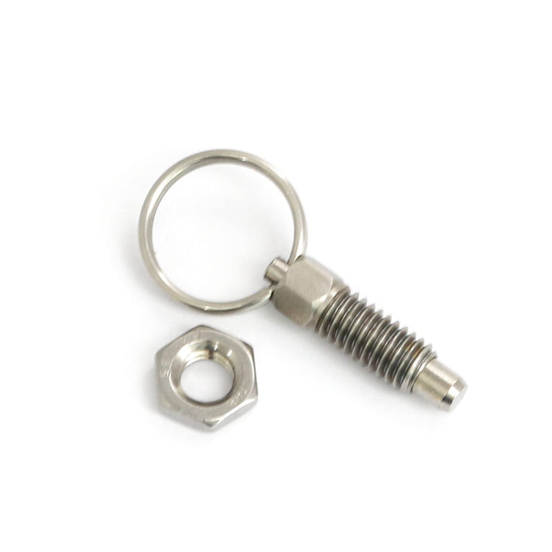 [Australia - AusPower] - heyous 2 Pcs Spring Plunger with Pull Ring, 1/4inch 20 Thread Size, Thread Length, Non-Locking Stubby Hand-Retractable Index Plunger, 0.31inch 
