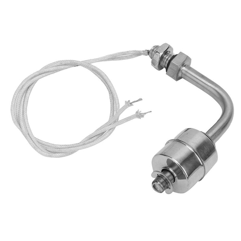 [Australia - AusPower] - M10 Water Level Sensor, 75mm Stainless Steel Side Mount Horizontal Liquid Float Switch, AC/DC 220V 1A 145 PSI Right Angle Sensor Switch for Water Tower Aquariums Fish Tank Hydroponics Pool 