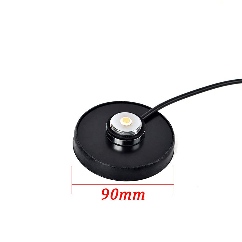 [Australia - AusPower] - HYS NMO Magnetic Base Mount with 5M/16.4ft RG58 Cable BNC Male Connector for Cobra Midland Uniden Hand Held Cb Radio/Vehicle/Car Mobile Radio 