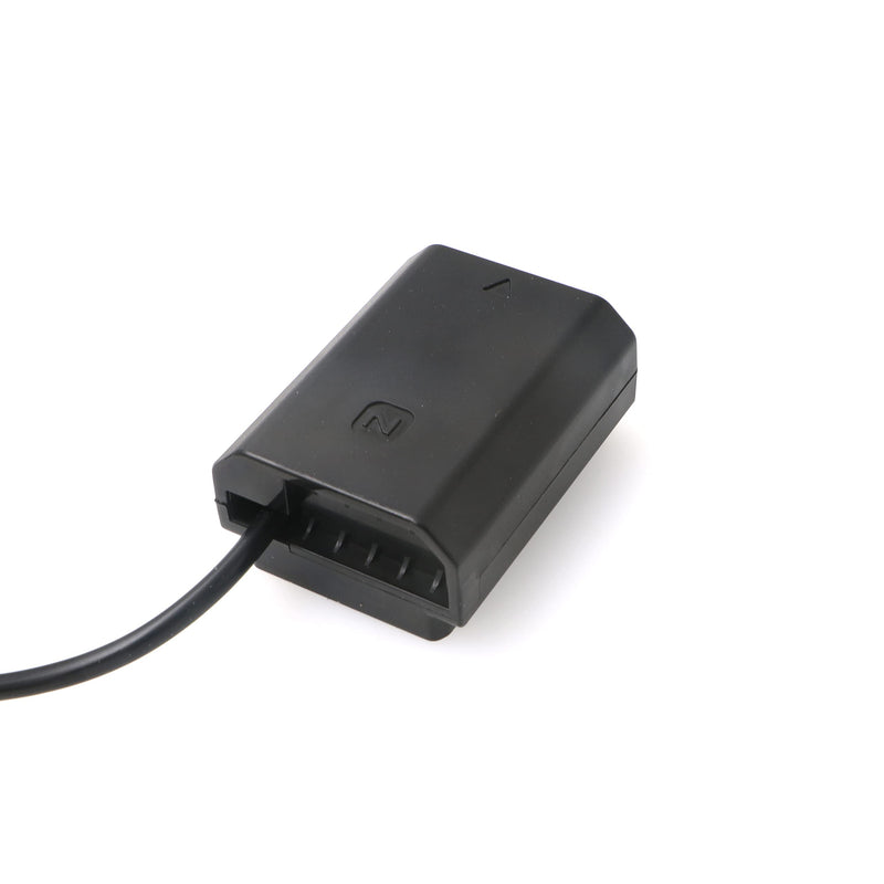 [Australia - AusPower] - Alvin's Cables NP-FZ100 Dummy-Battery to Dtap Power Cable for Sony A7III A7R A9 ILCE-9 FX3 Digital Camera Straight Cable 