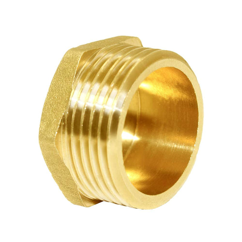 [Australia - AusPower] - Joywayus 3/4" GHT Male Brass Pipe Plug Outer Hex Head Plug Pipe Fitting (Pack of 4) 