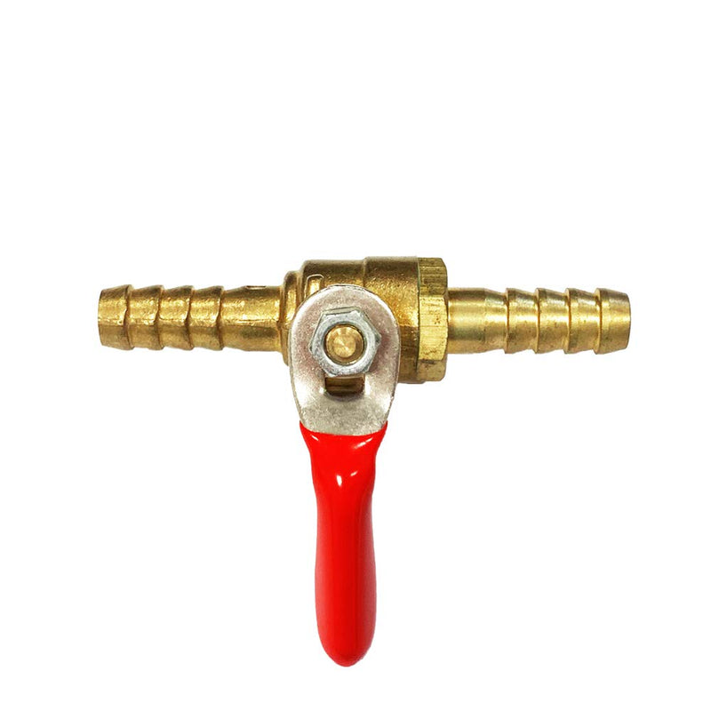 [Australia - AusPower] - Nigo Industrial Co. AN99 Series Forged Brass Mini Ball Valve, 5/16" Hose Barb x 5/16" Hose Barb, 180 Degree Operation Handle, Rated to 600WOG 1 5/16" x 5/16" Hose Barb 
