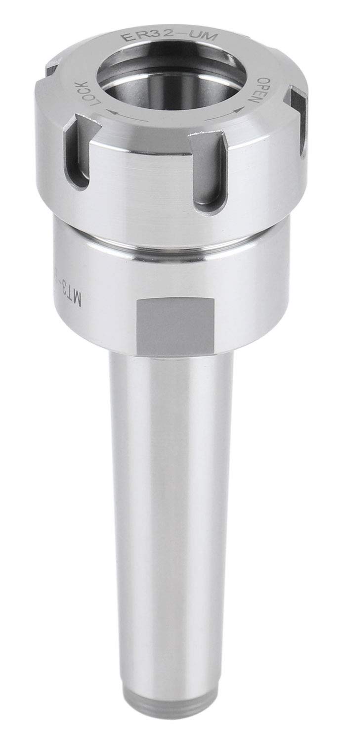 [Australia - AusPower] - Accusize Industrial Tools Morse Taper MT3 Shank Er32 Collet Chuck, Max 8000 Rpm, 1/2"-13 Drawbar End, Max TIR 0.0002'' O.D to I.D. 0223-0236 MT3-ER32 