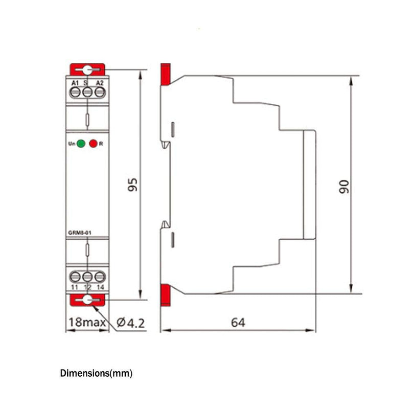 [Australia - AusPower] - Electronic Impulse Relay, GRM8-02 Electronic Impulse Relay Latching Relay Memory Relay AC 230V Achieve Multi Point Control by Impulse Commands 