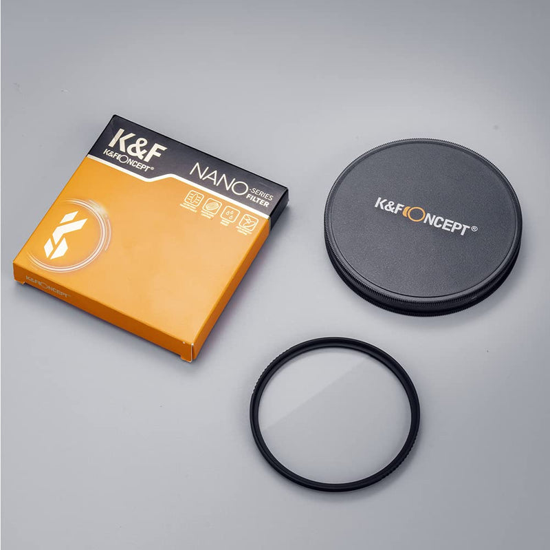 [Australia - AusPower] - K&F Concept 55mm MC UV Protection Filter Shockproof Tempered Optical Glass with 28 Multi-Layer Coatings HD/Waterproof/Scratch Resistant for 55mm Camera Lens 