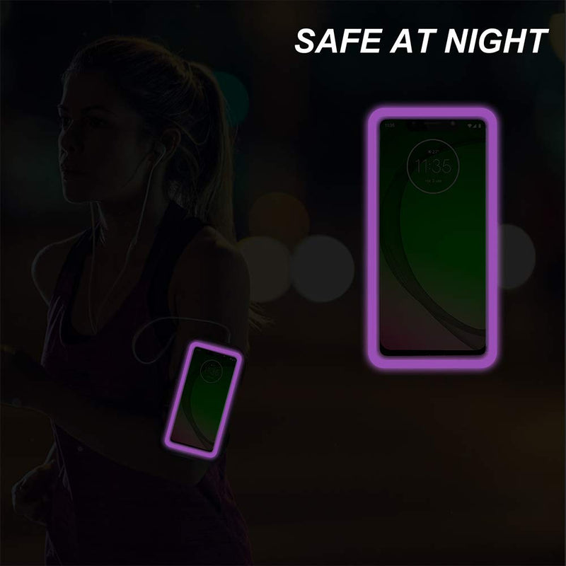 [Australia - AusPower] - RUNBACH Sweatproof Running Armband for Motorola One Fusion/Edge Series/E7 Power/E7 Plus/G Stylus/G Power/G Play/G9 Play/G9 Plus/G9 Stylus/G30/G10(Purple) Purple 