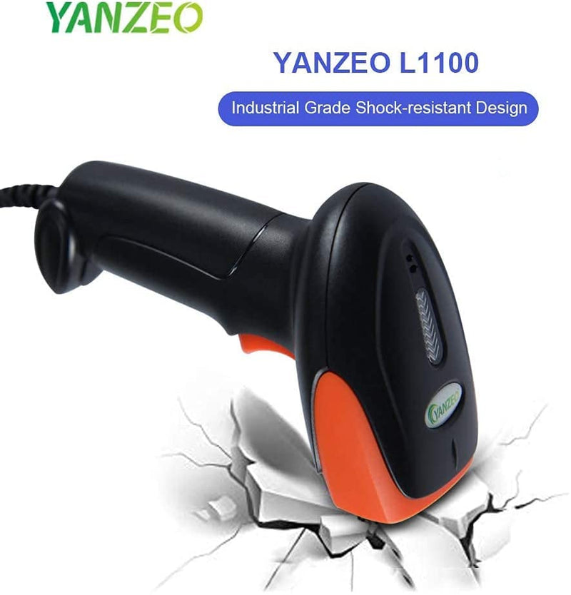 [Australia - AusPower] - Yanzeo L1100 Barcode Scanner 1D Handheld Wired Barcode Reader USB Laser Barcode Scanner POS Code Reader for Retails 