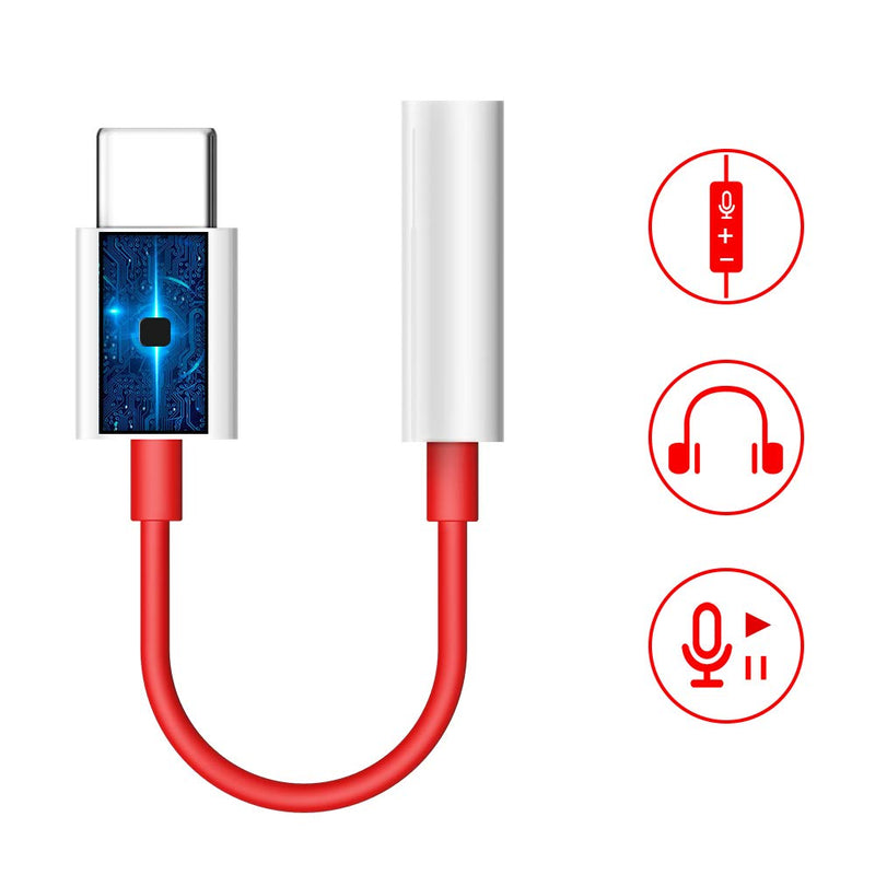 [Australia - AusPower] - TITACUTE USB C to 3.5mm Aux Cable USB C to 3.5mm Female Adapter Type C to 3.5mm Audio Adapter for OnePlus 8T Auxiliary Adapter Noise Cancelling Headphones Jack Converter Adapter for OnePlus 8 7T 9 Pro 