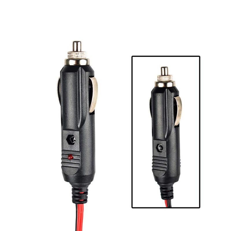 [Australia - AusPower] - UAYESOK Mobile Transceiver Car Charger Cable Car Radio Power Cord 12V DC Power Cigarette Lighter with LED Lights for Kenwood Icom Yaesu Mobile Radio 