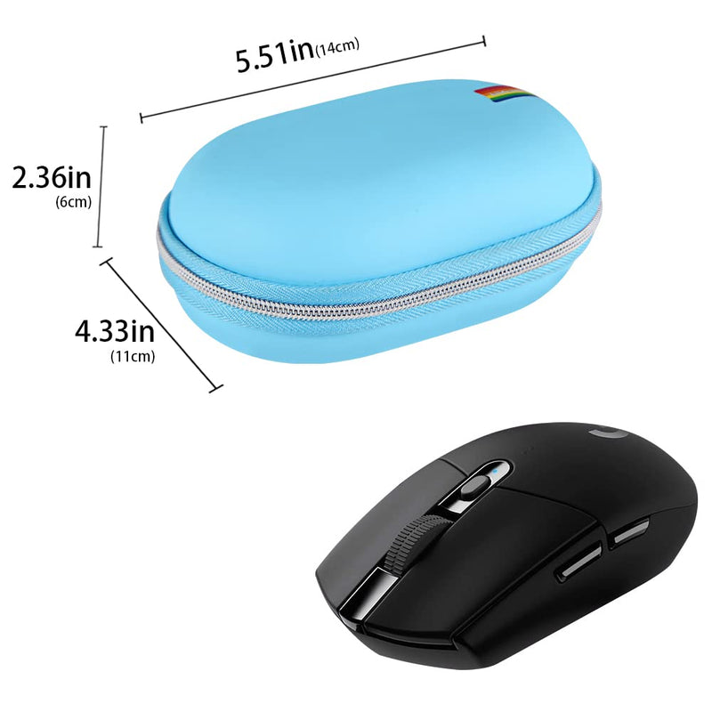 [Australia - AusPower] - Leayjeen Gaming Mouse Case Compatible with Logitech G/OKIMO/MM057/POLEYN 2.4G Mobile Wireless Portable Bluetooth Computer Optical Mouse(Case Only) blue 