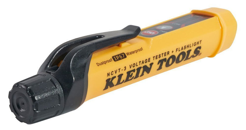 [Australia - AusPower] - Klein Tools NCVT-3 Voltage Tester, Non-Contact Dual Range Voltage Tester Pen for AC Testing with Integrated Flashlight 