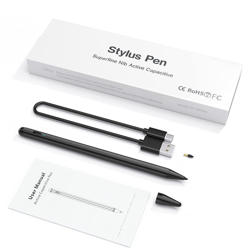 [Australia - AusPower] - Stylus Pen 2nd Gen with Palm Rejection, Magnetic, Fine Tip Pencil for Apple iPad 2018 - 2022 High Precise Pencil for iPad 6/7/8/9, iPad Air 3/4/5, iPad Mini 5/6, Pro 11" 1/2/3, Pro 12.9" 3/4/5 2nd Gen B 