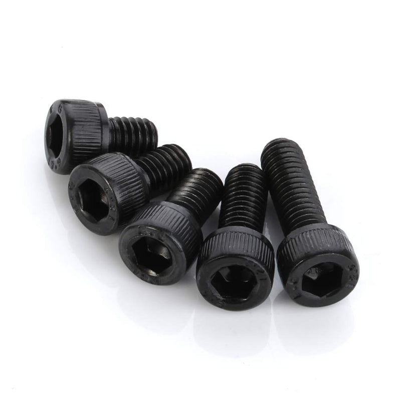 [Australia - AusPower] - M5 x 8mm 10mm 12mm 16mm 20mm Socket Head Cap Screws Screw Assortment, Grade 12.9 Alloy Steel, Black Oxide, 50 PCS M5 x 8/10/12/16/20mm (50 PCS) 