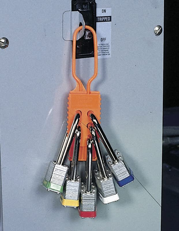 [Australia - AusPower] - Brady 99668 Nylon, 7" Height, 1-3/4" Width, Orange Color Lockout Hasp 