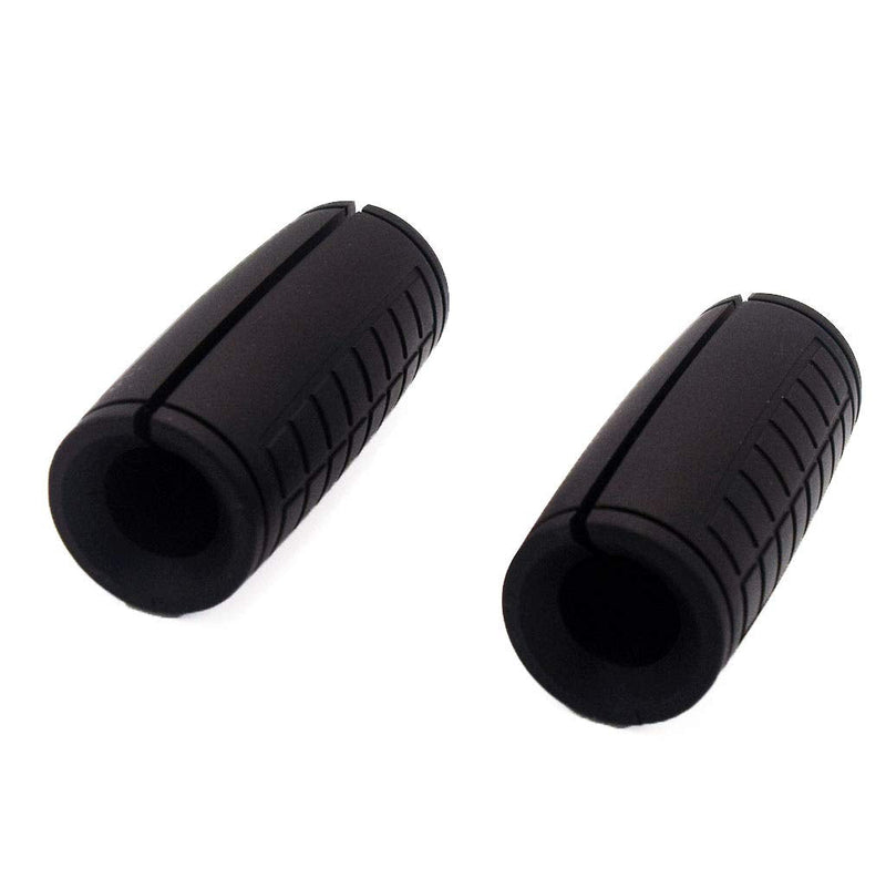 [Australia - AusPower] - yuhqc Dumbbell Grips, Thick Bar Grips, Barbell Grips Thick Bar Adapter Muscle Builder Weightlifting Grips Black 