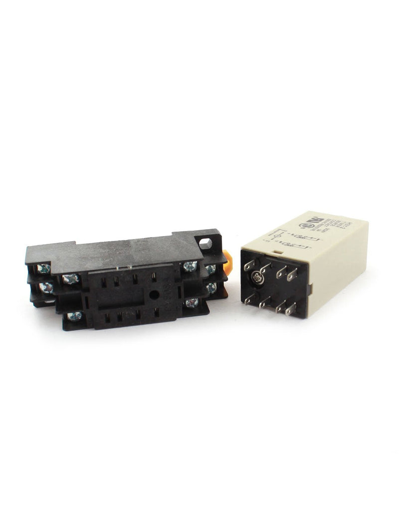[Australia - AusPower] - uxcell Rotary Knob Control DC 24V DPDT 0-10 Second Power on Delay Timer Relay 