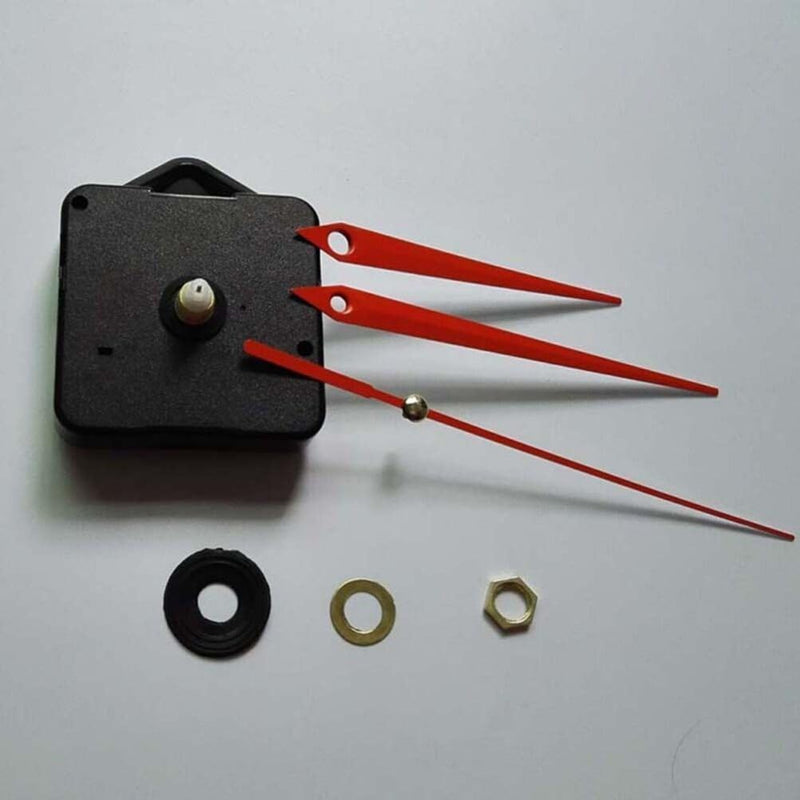 [Australia - AusPower] - Kichvoe Wall Clock Movement Replacement Kits, Silent Clock Mechanism Maintenance DIY Clock Mechanisms Hands Repair Parts Accessories for Home Hotel School Red 