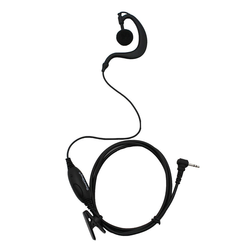 [Australia - AusPower] - GoodQbuy Two Way Radio G Shape Clip-Ear Headset Earpiece with PTT is Compatible with Motorola MH230R MS350R MT350R (Pack of 5) 